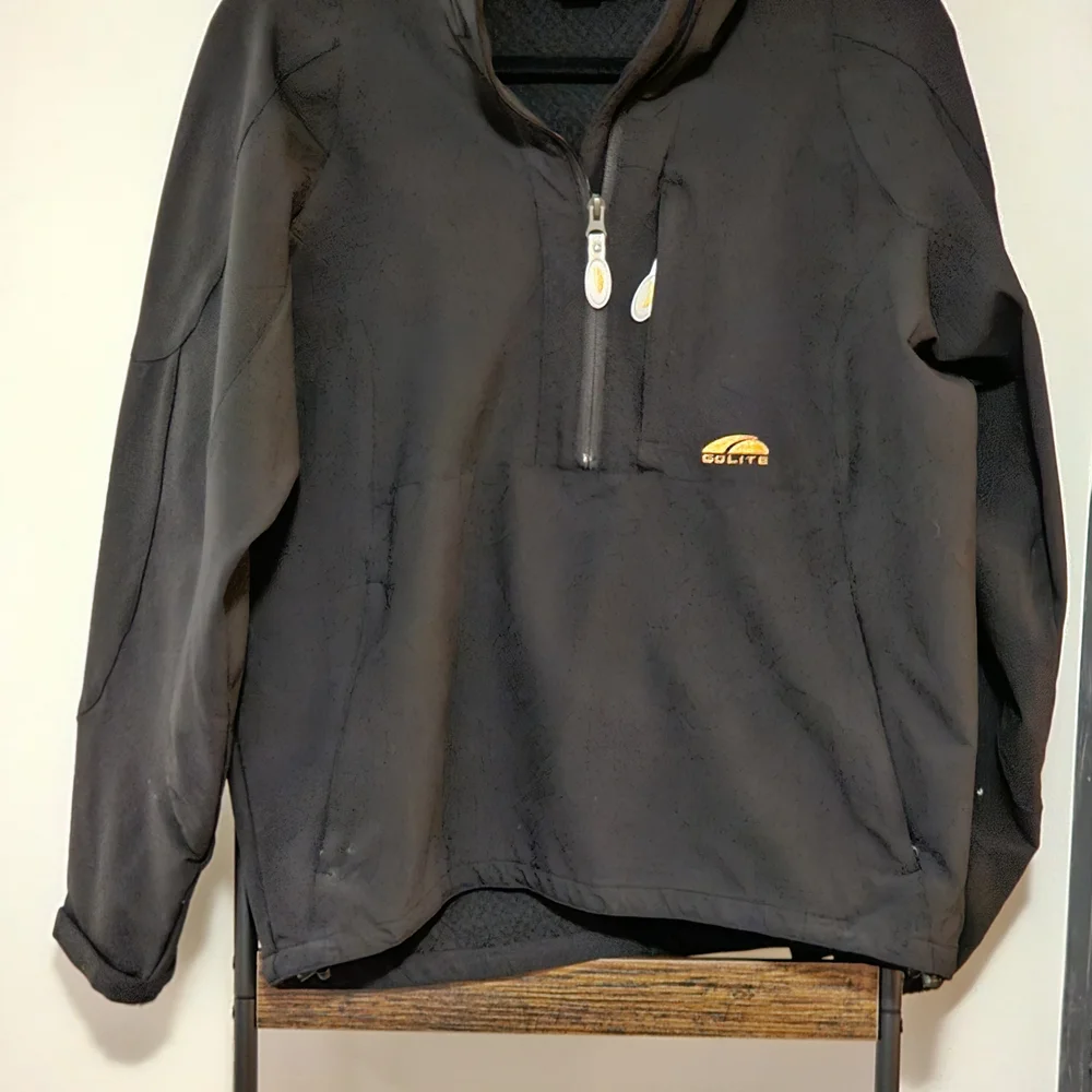 Ellesse Men's Black Half-Zip Performance Jacket - Picture 2 of 4